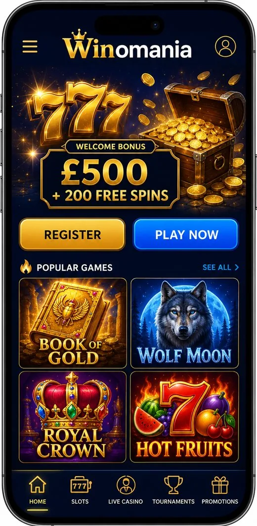 Winomania Casino App UK Easy Register, How to Reset Password at Winomania Casino